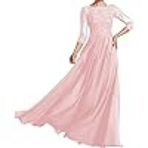 Elegant Pink Long Dress
